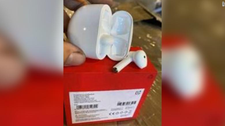 Agents announce seizure of suspected counterfeit Apple AirPods that are actually OnePlus Buds