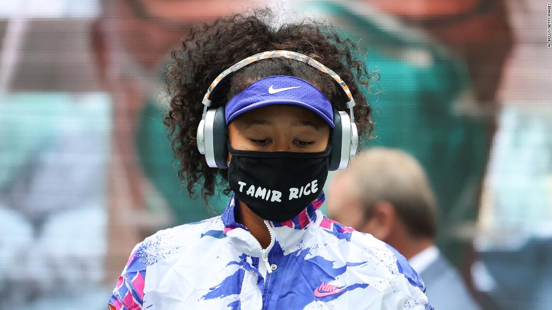 Tennis star Naomi Osaka wears a face mask with Tamir Rice&#39;s name before winning the US Open final on September 12. &lt;a href=&quot;https://www.cnn.com/2020/09/11/tennis/naomi-osaka-us-open-face-mask-spt-intl/index.html&quot; target=&quot;_blank&quot;&gt;Osaka wore a different name&lt;/a&gt; for each of her seven matches. Rice, a 12-year-old boy, was killed by police gunfire in Cleveland while he was holding a toy replica pistol in 2014.