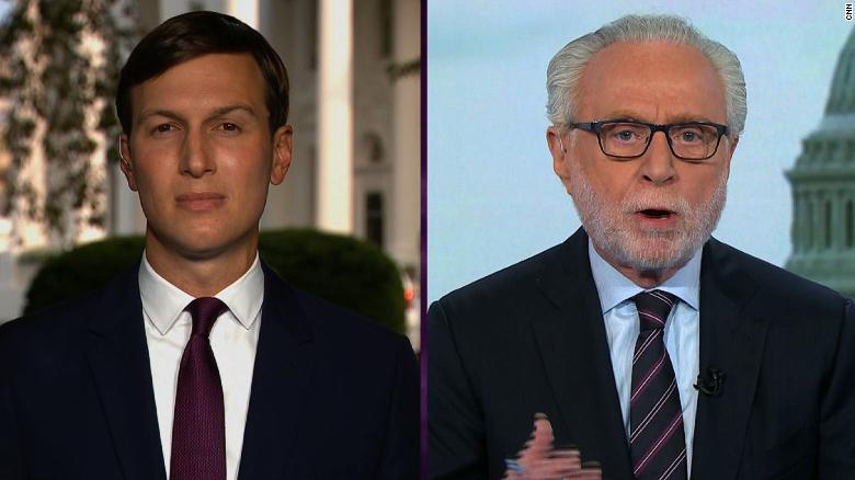 Blitzer tells Kushner to relay message to Trump over 'disgusting' retweet 