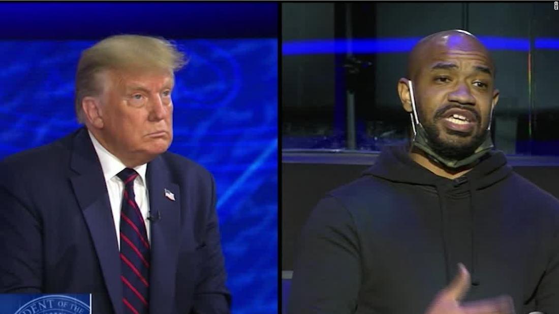 Black Voter Asks Trump If He's Aware How 'tone-deaf' MAGA Slogan Is ...