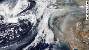 Smoke from the US West Coast wildfires has reached Europe