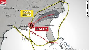 Hurricane Sally lands on the same spot as Alabama&#39;s last hurricane 16 years ago