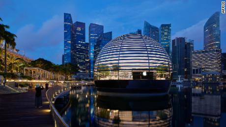 New Apple store at Marina Bay Sands in Singapore.