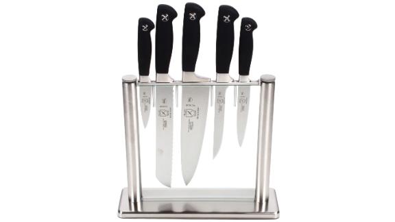 Mercer Culinary Genesis 6-Piece Forged Knife Block Set 