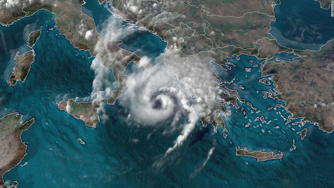 'Medicane,' a rare, hurricanelike storm in the Mediterranean, makes
