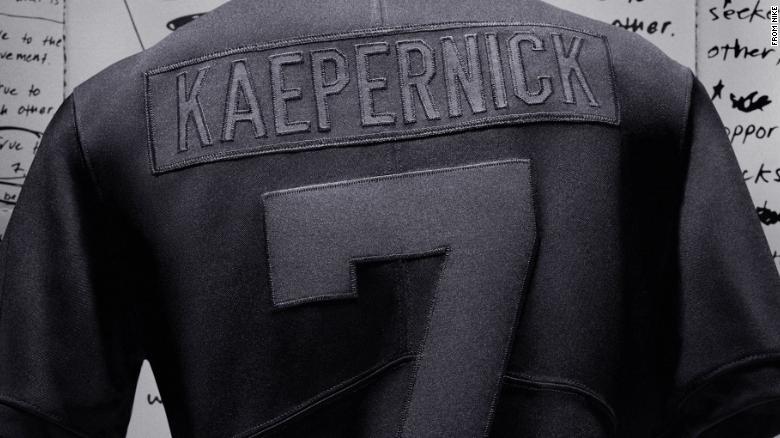 Nike#39;s Colin Kaepernick Icon Jersey 2.0 is in all black.