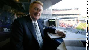 Official rIP Vin Scully Legendary Dodgers Broadcaster ITFDB Vin