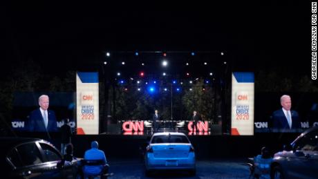 Joe Biden speaks at the CNN Presidential Town Hall in Scranton, Pennsylvania.