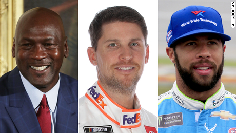 Michael Jordan and Denny Hamlin team up to start NASCAR team, with Bubba Wallace as a driver
