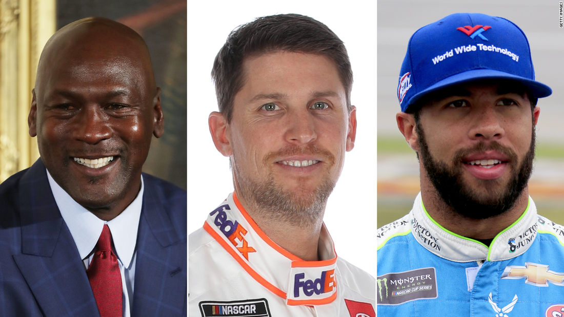 Michael Jordan and Denny Hamlin team to start NASCAR team, with Bubba Wallace as a - CNN
