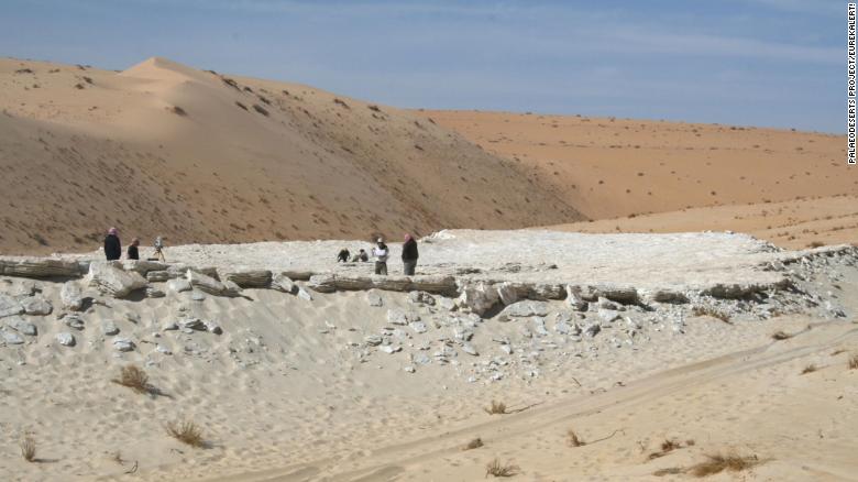 Researchers were surveying the Alathar lake in Saudi Arabia when they made the discovery.