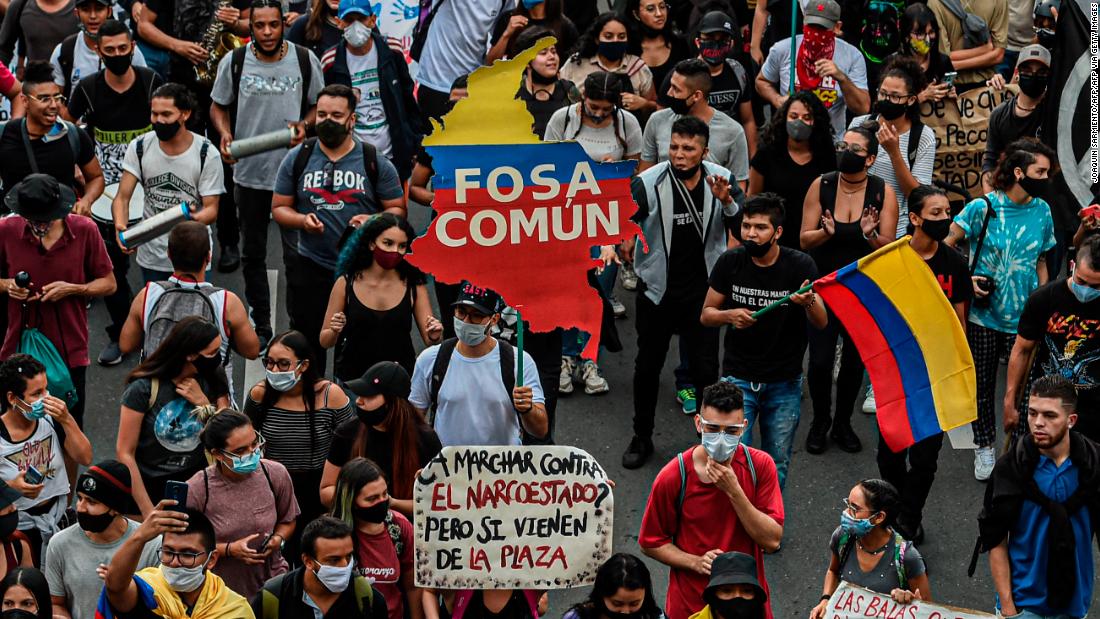 Jornada De Protestas Contra La Brutalidad Policial En Colombia Cnn Video 