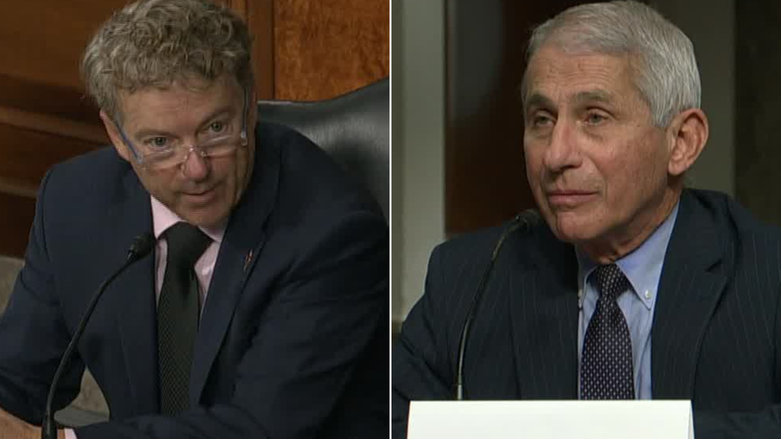 Dr. Fauci to Sen. Paul: You are not listening to what the CDC director said