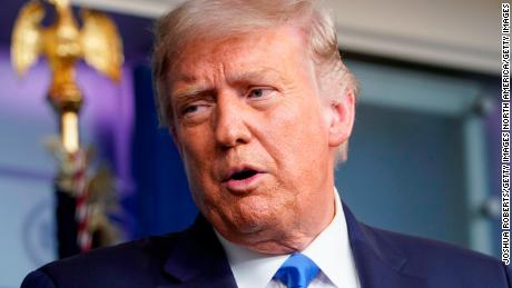 WASHINGTON, DC - SEPTEMBER 23: U.S. President Donald Trump speaks during a news conference in the briefing room of the White House on September 23, 2020 in Washington, DC. Trump fielded questions about a coronavirus vaccine and the latest developments in the Breonna Taylor case among other topics.  (Photo by Joshua Roberts/Getty Images)