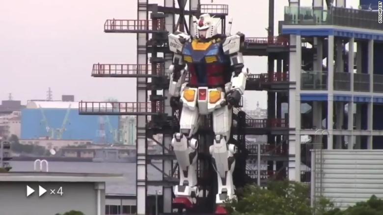 Japanese Giant Gundam Robot Shows Off Its Moves Cnn