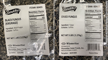 These dried wood ear mushrooms have been recalled due to potential salmonella contamination. 