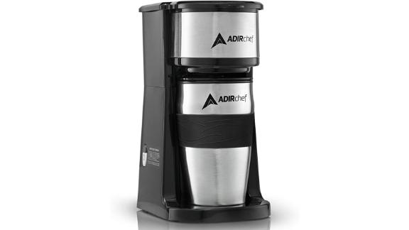AdirChef Grab N' Go Personal Coffee Maker with 15-oz. Travel Mug