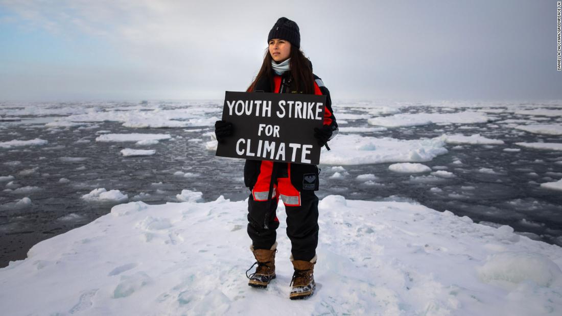 A British teenager staged a sit-in on an Arctic ice floe to protest climate change - CNN