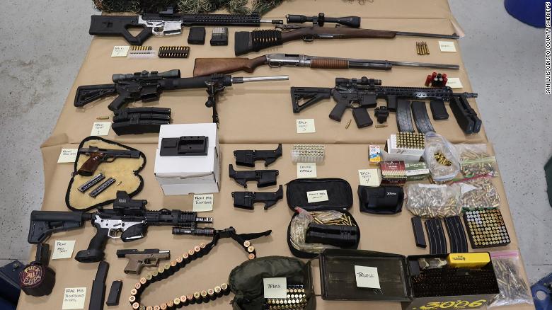 California deputies found multiple weapons and ammunition in Christopher Straub&#39;s vehicle after he was killed in a shootout with deputies.