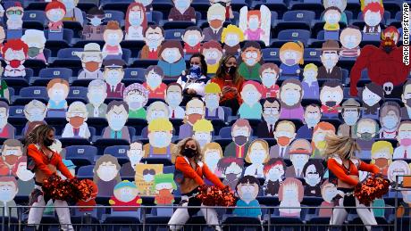 &#39;South Park&#39; town showed up to watch the Denver Broncos game 