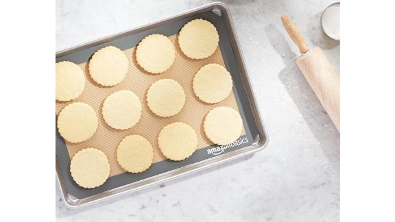 AmazonBasics Silicone Nonstick Food-Safe Baking Mat, 2-Pack