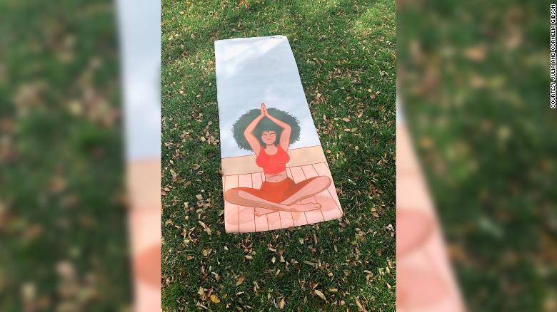 Black-owned business designs yoga mats featuring women of different skin tones