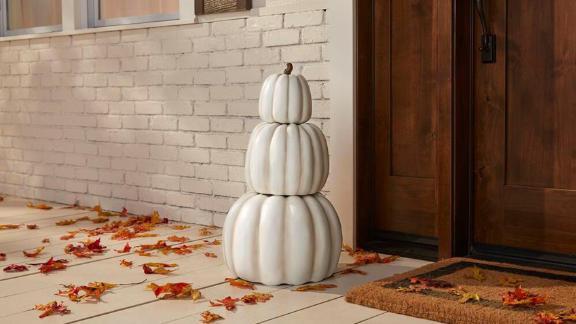 Fall Halloween 3-Piece Stacked Pumpkins 