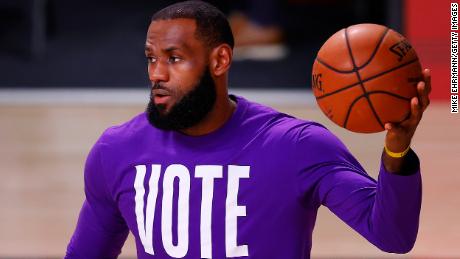 LeBron James is among the prominent athletes and artists that are part of the More Than a Vote organization.