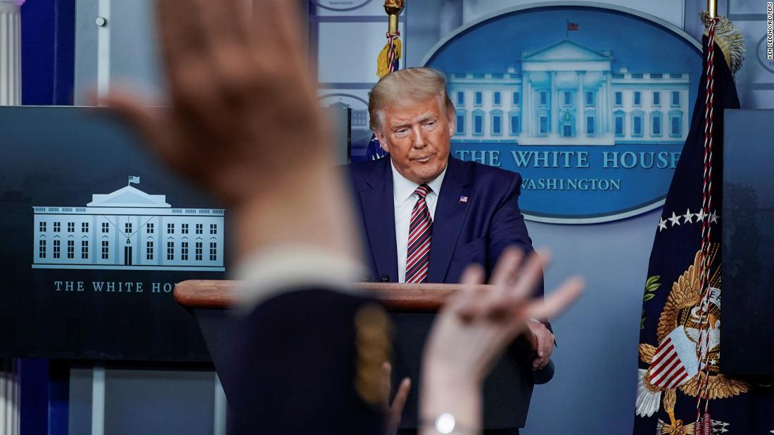 Trump speaks to the White House press corps after &lt;a href=&quot;https://www.nytimes.com/interactive/2020/09/27/us/donald-trump-taxes.html&quot; target=&quot;_blank&quot;&gt;the New York Times reported&lt;/a&gt; that he paid no federal income taxes in 10 out of 15 years beginning in 2000. &lt;a href=&quot;http://www.cnn.com/2020/09/27/politics/trump-income-taxes-new-york-times-report/index.html&quot; target=&quot;_blank&quot;&gt;Trump denied the story&lt;/a&gt; and claimed that he pays &quot;a lot&quot; in federal income taxes.
