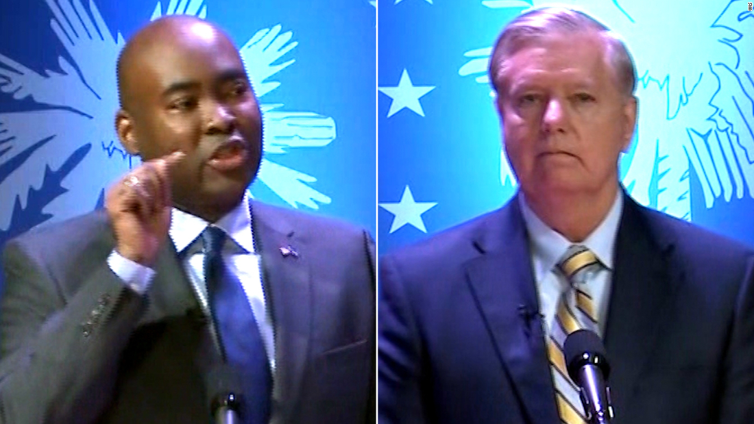 'Be a man': Harrison calls out Graham at debate