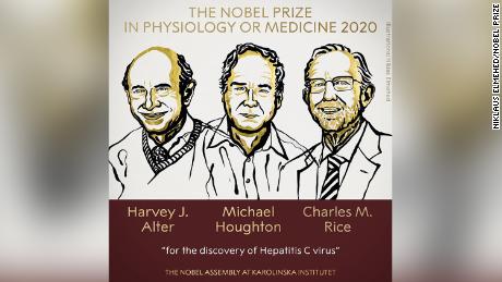 The 2020 Nobel Prize in Medicine was awarded at Sweden&#39;s Karolinska Institutet on Monday.