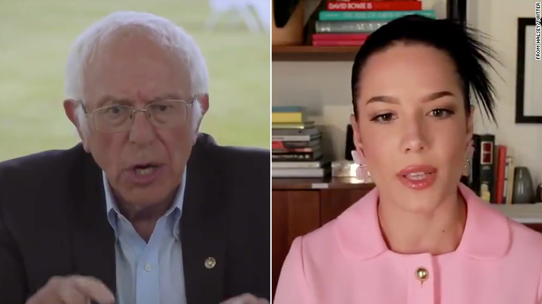 Halsey and Bernie Sanders shared their thoughts on America’s future
