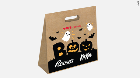 10 X Halloween Boo dulce o travesura cereza en bolsa de celofán Celofán tratar dulce botín bolsas de regalo 