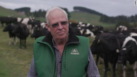 Lloyd Downing at his farm in Morrinsville, New Zealand.