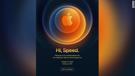 Apple sent out invitations for an event on October 13. 