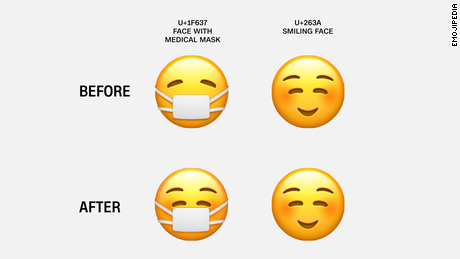 Apple S New Face Mask Emoji Is Now Hiding A Smile Cnn