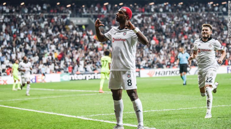 Pictured playing for Besiktas in 2018, Ryan Babel&#39;s professional football career has taken him from Holland to England, Germany, Turkey and the UAE.