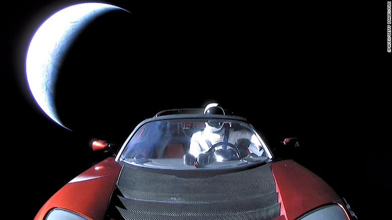 SpaceX’s Tesla roadster made its first close approach with Mars