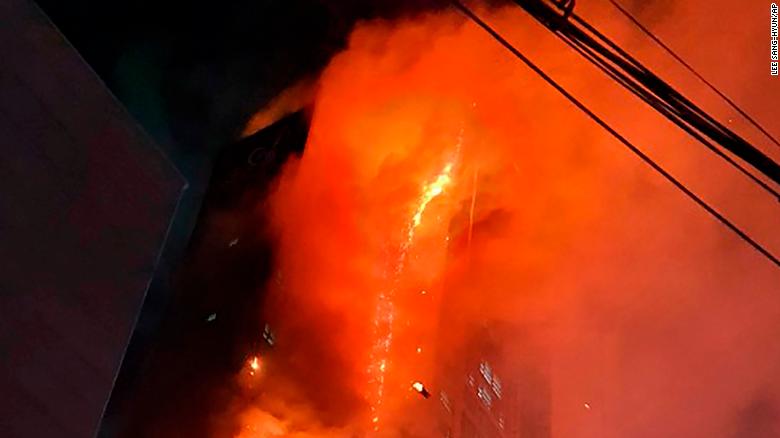 88 people were hospitalized for smoke inhalation and other minor injuries, according to Ulsan authorities. 