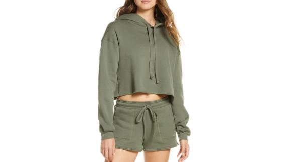 Bella+Canvas Solid Crop Hoodie