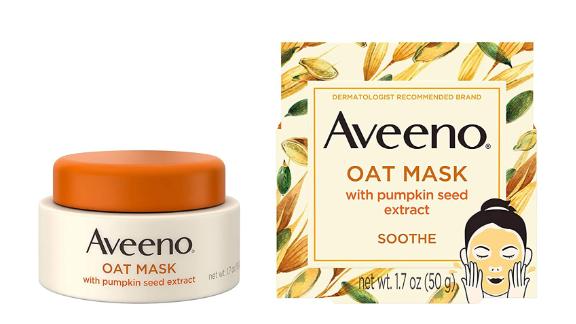 Aveeno Oat Face Mask With Soothing Pumpkin Seed Extract