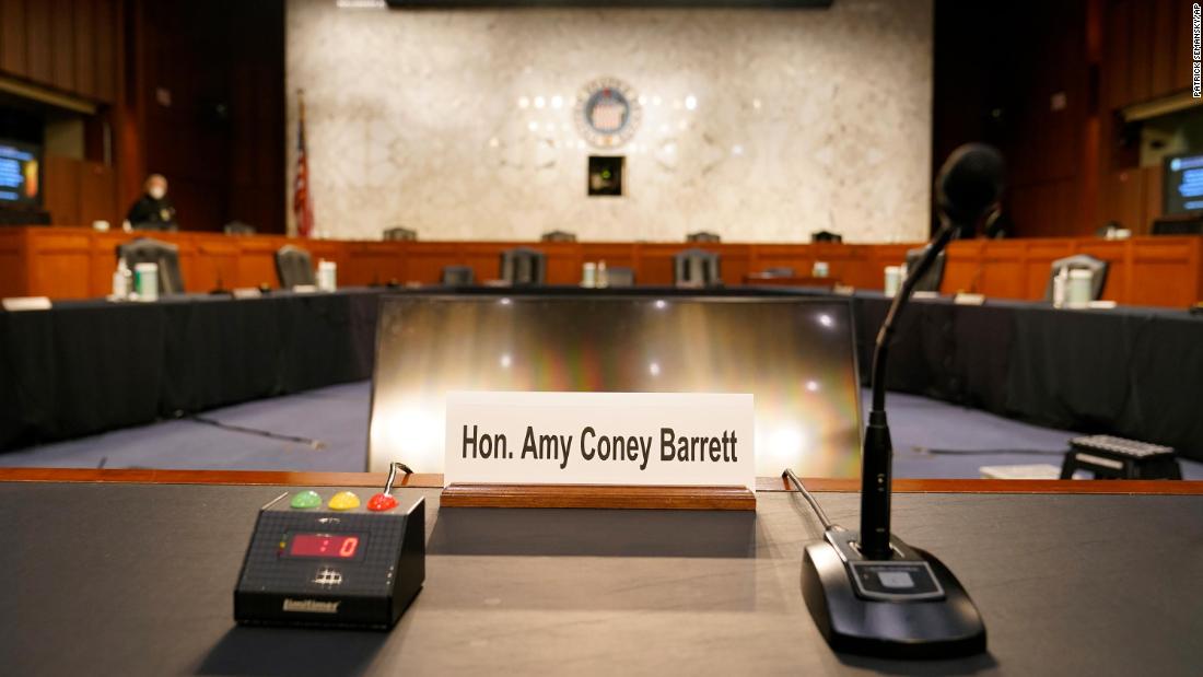 A bitterly divided Senate launches the confirmation hearing of Amy Coney Barrett, Trump's choice to fill the seat of the late liberal icon Ruth Bader Ginsburg