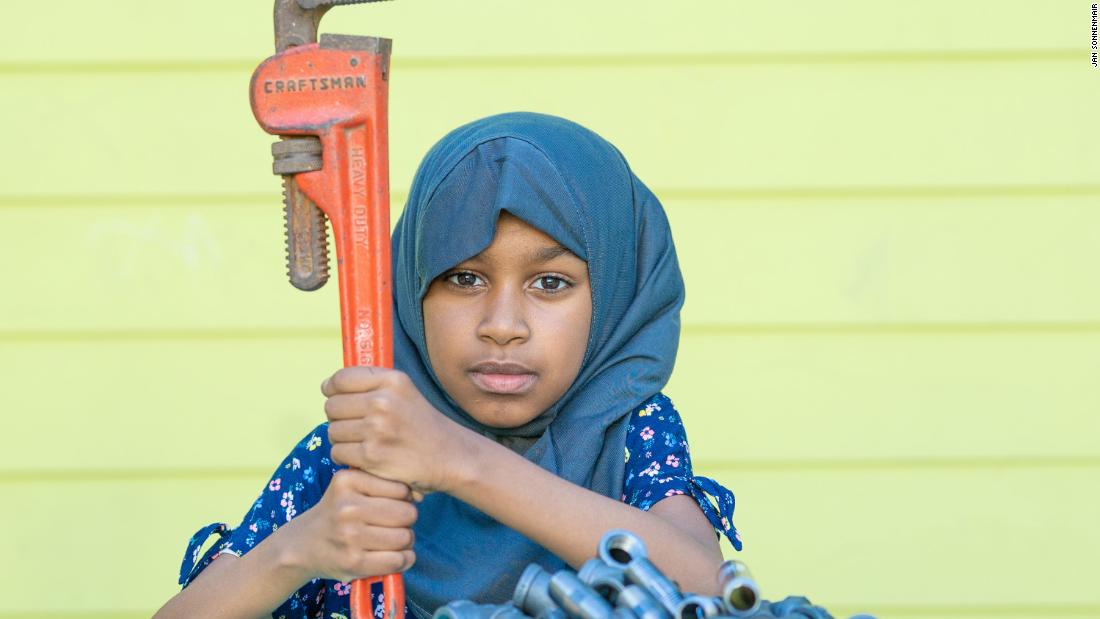 &lt;strong&gt;Anfal, 8,&lt;/strong&gt; builds things &quot;Because building is fun and I wanted to do it again after I got to do it at school. ... It is fun to use the wrenches. You get to make cool stuff.&quot;
