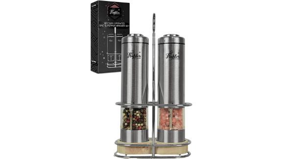 Flafster Kitchen Electric Salt and Pepper Grinder Set