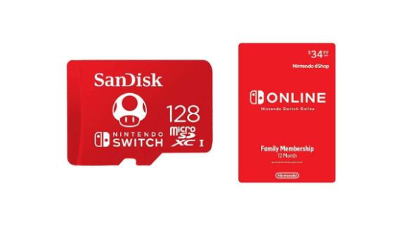 SanDisk 128GB microSD card with 12-months of Nintendo Switch Online