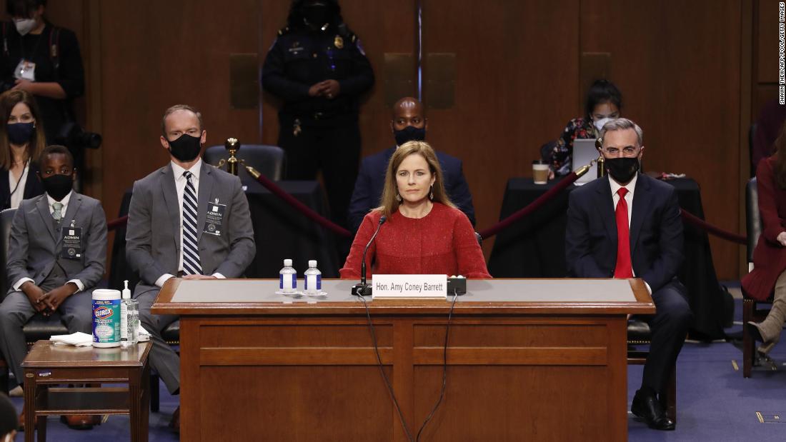 The spotlight falls squarely on Amy Coney Barrett as lawmakers get the chance to question the nominee