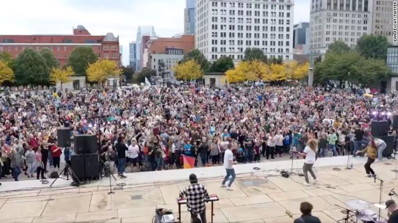 Nashville officials investigating a religious concert that lacked a permit and drew thousands without masks