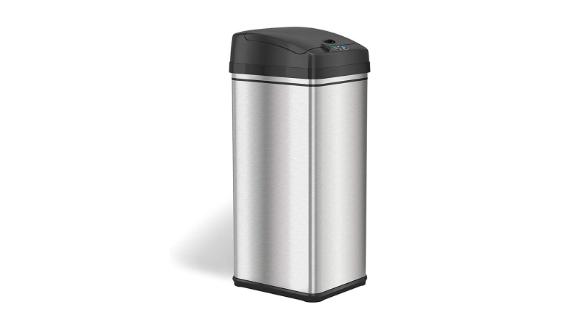 iTouchless 13-Gallon Stainless Steel Automatic Trash Can