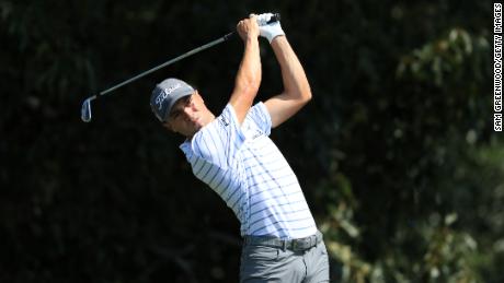 ATLANTA, GEORGIA - SEPTEMBER 06: Justin Thomas of the United States plays his shot from the third tee during the third round of the TOUR Championship at East Lake Golf Club on September 06, 2020 in Atlanta, Georgia. (Photo by Sam Greenwood/Getty Images)