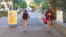 Taylor Mall is normally bustling with students, but now it&#39;s much quieter.